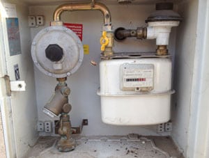 Reguladores de gas en Armario de contadores
